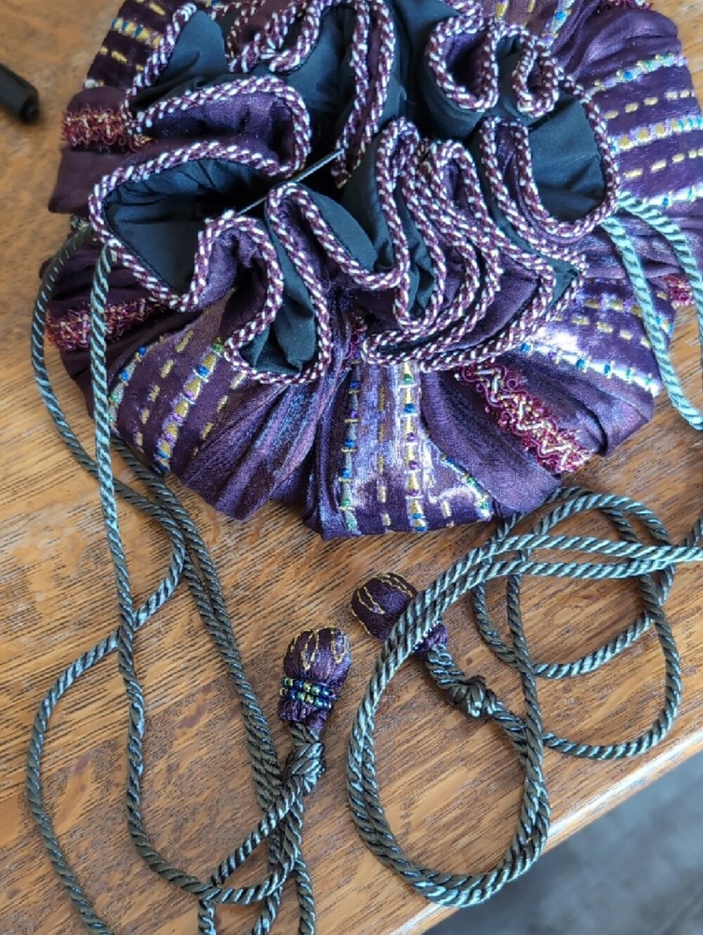 Warner Bros. Purple Embroidered Hobo Bag - Picture 4 of 5